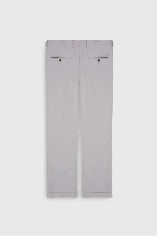 Slim Fit Narrow Cut Tie Waist Side Pocket Flexible Ca - 5