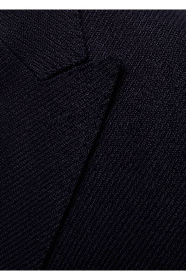 Slim-fit notched lapel double-breasted blazer - 5