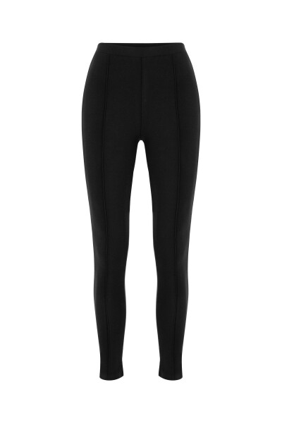 Slim Fit Örme Pantolon (Viskon Karışımı) - 4