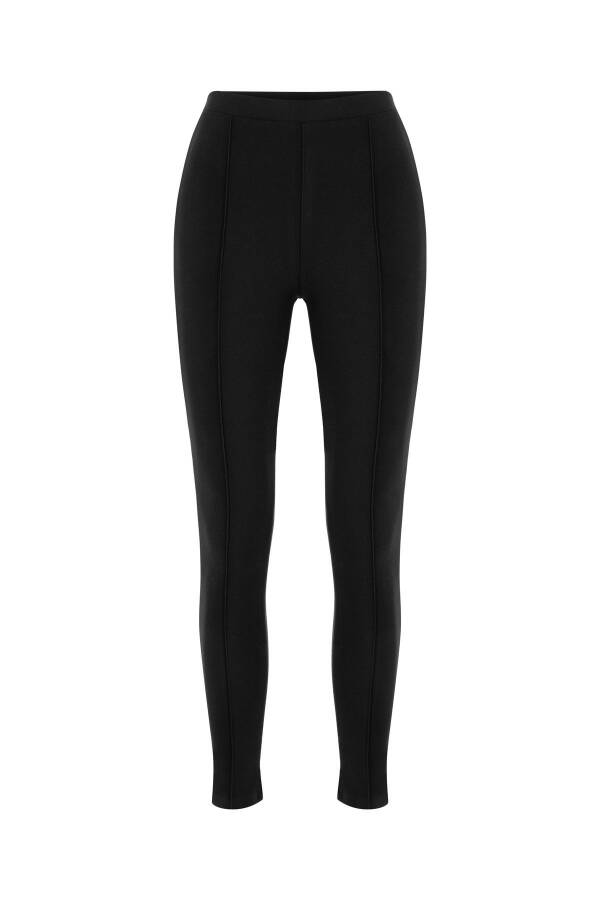 Slim Fit Örme Pantolon (Viskon Karışımı) - 4