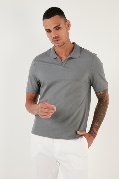Haki Slim Fit Pamuklu Polo Tişört 5902141-Haki - 15