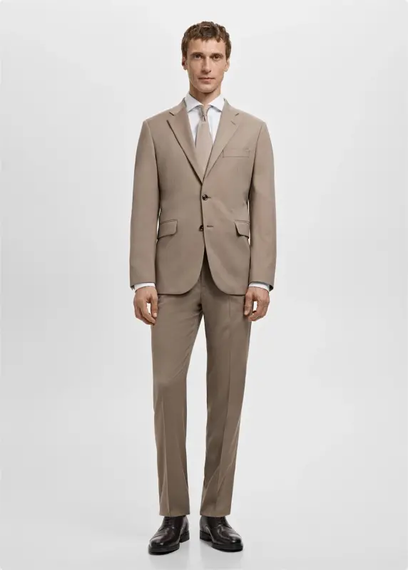 Slim fit pamuklu poplin gömlek - Beyaz - 2