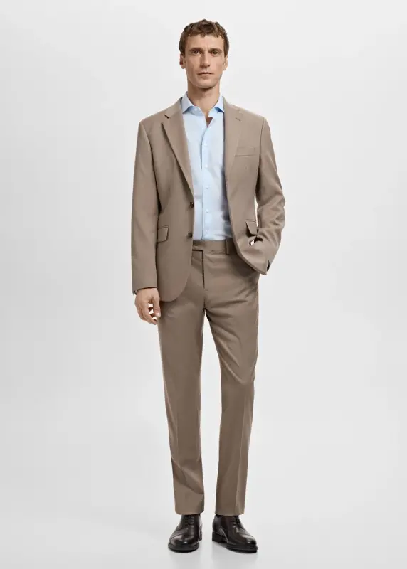 Slim fit pamuklu poplin gömlek - Gök Mavisi - 2