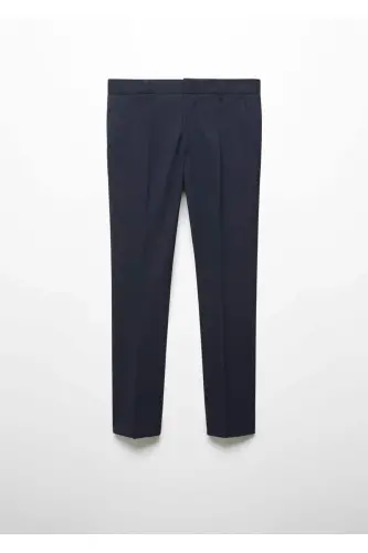 Slim Fit Pant Suit-Navy Blue - 3
