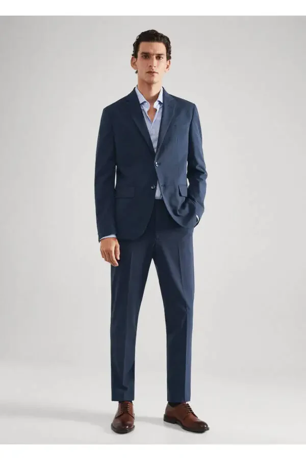 Slim Fit Patterned Blazer Jacket - 2