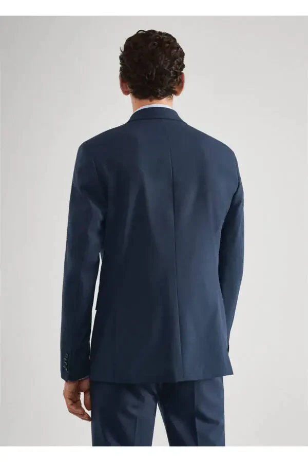 Slim Fit Patterned Blazer Jacket - 4