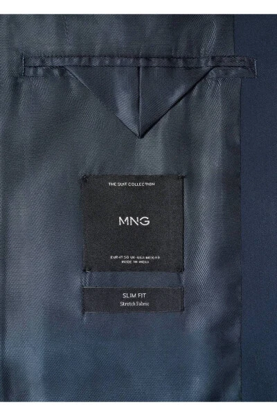 Slim Fit Patterned Blazer Jacket - 5