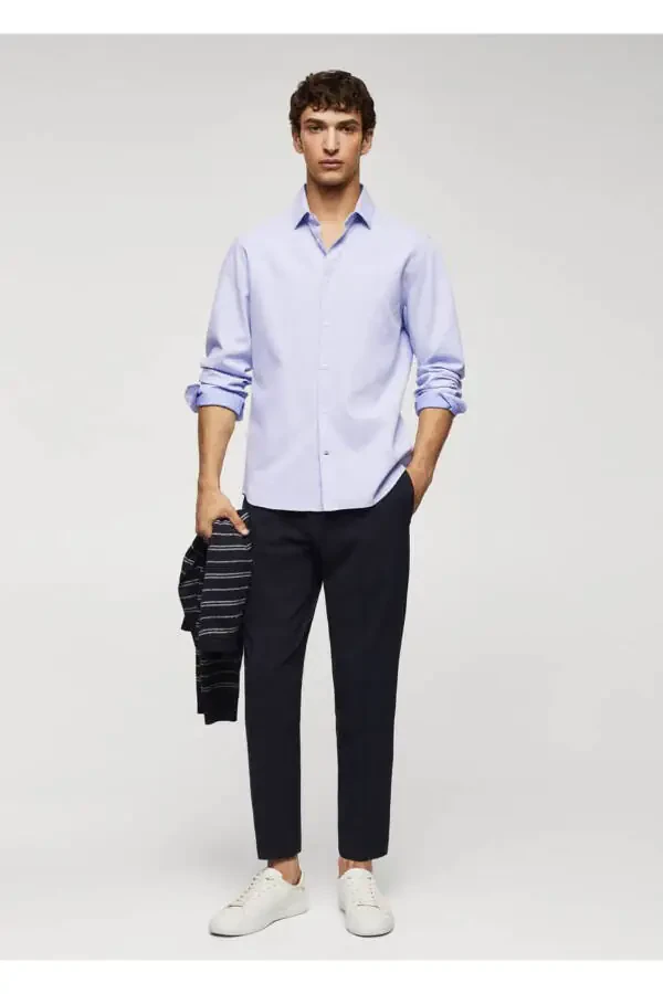 Slim Fit paxta ko'ylak - 2