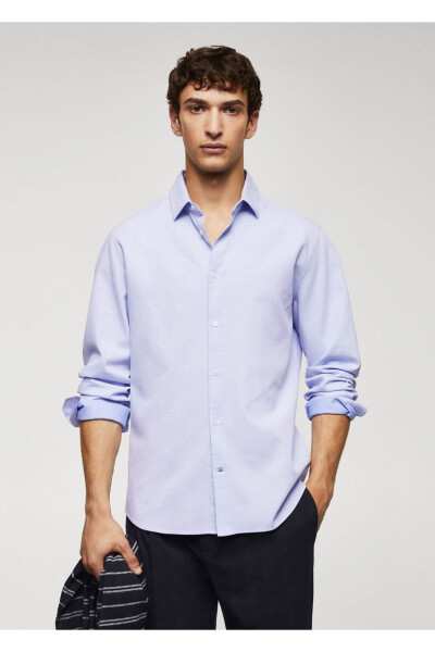 Slim Fit paxta ko'ylak - MANGO MAN