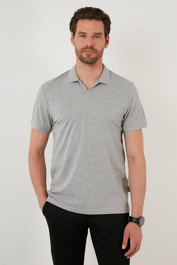 Slim Fit Paxta Polo Ko'ylak 5902141 - 13