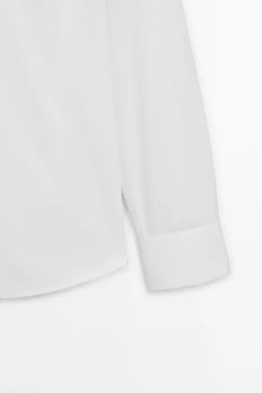 Slim fit paxta poplin ko'ylak - 7