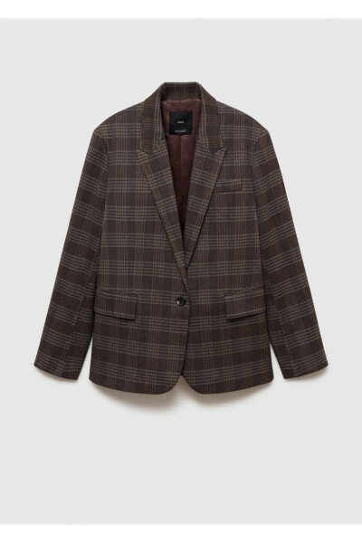 Slim fit plaid blazer jacket - 3