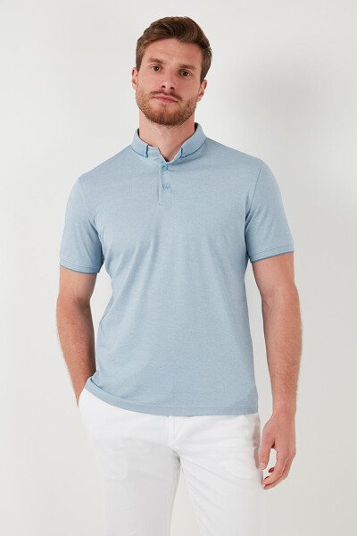 Slim Fit Polo Collar Short Sleeve Men's T-Shirt 646R1000 - 8