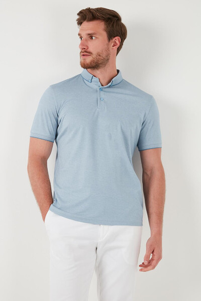 Slim Fit Polo Collar Short Sleeve Men's T-Shirt 646R1000 - 10