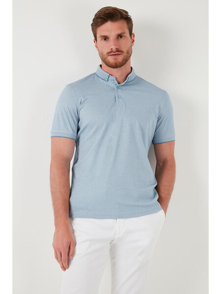 Slim Fit Polo Collar Short Sleeve Men's T-Shirt 646R1000 - 3