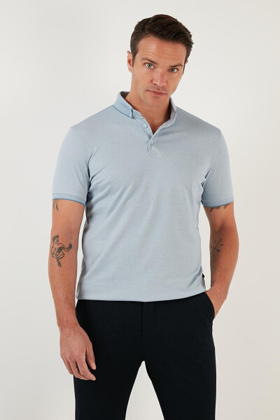 Slim Fit Polo Collar Short Sleeve Men's T-Shirt 646R1000 - 14