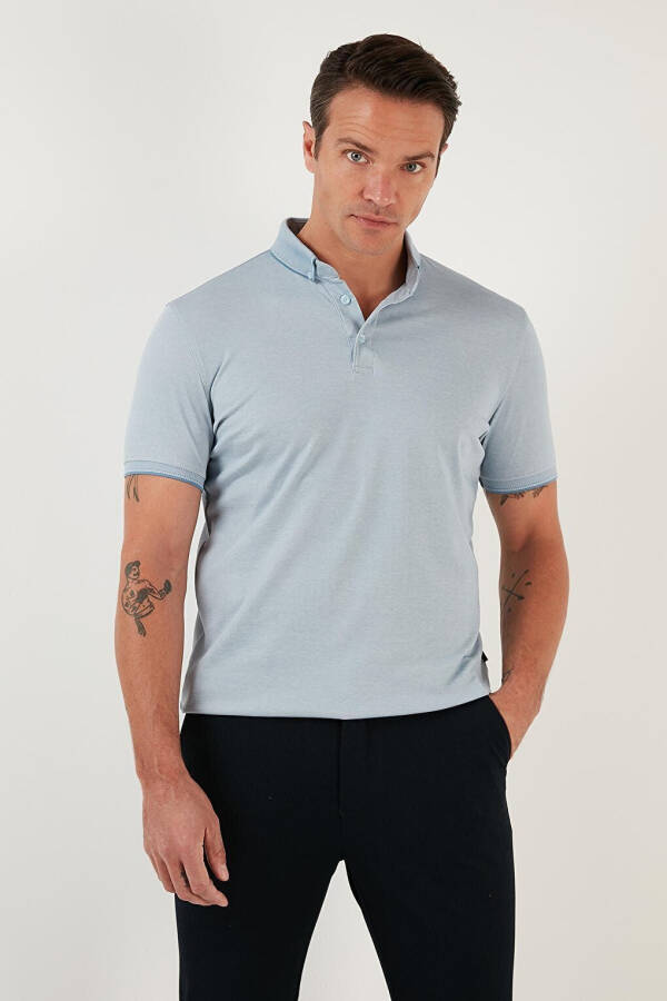 Slim Fit Polo Yaka Kısa Kollu Erkek Tişört 646R1000 - 14