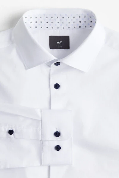 Slim fit, premium cotton shirt. - H&M (1)