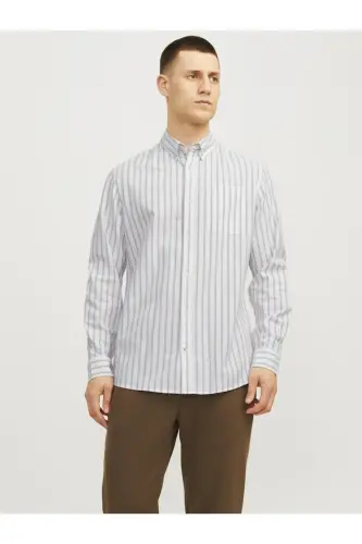 JJEOXFORD SHIRT LS NOOS - Crockery 