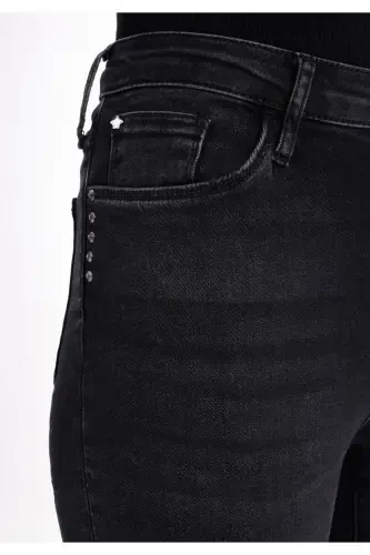 Slim Fit, Regular Waist, Straight Leg Jean Pants for Women - 5