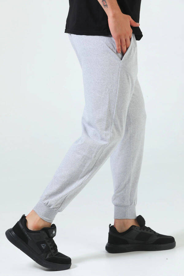 Slim Fit Relaxed Fit Drawstring Waist Side Pocket 100% Cotton Jogger Pants - 3