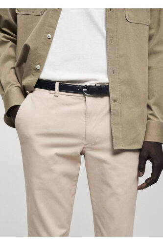 Slim fit serge chino pants - MANGO MAN