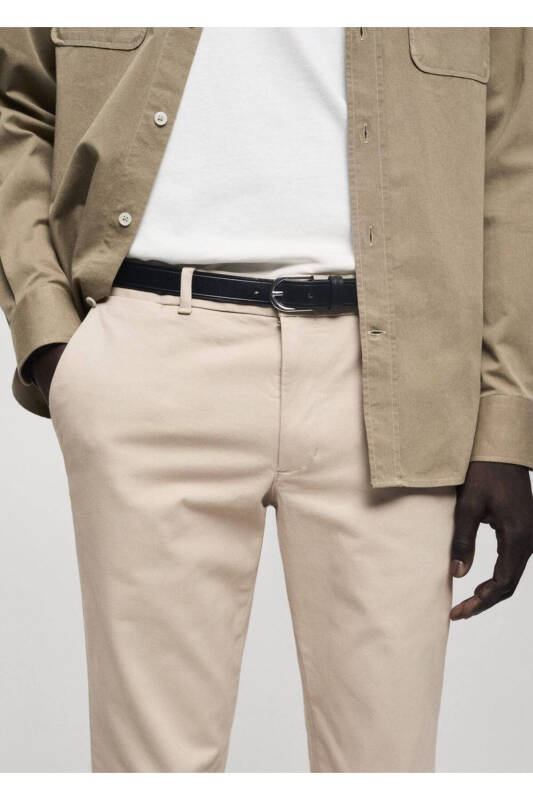Slim fit serge chino pants - 1