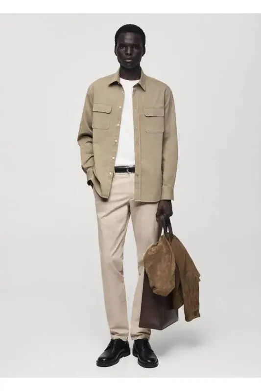 Slim fit serge chino pants - 3