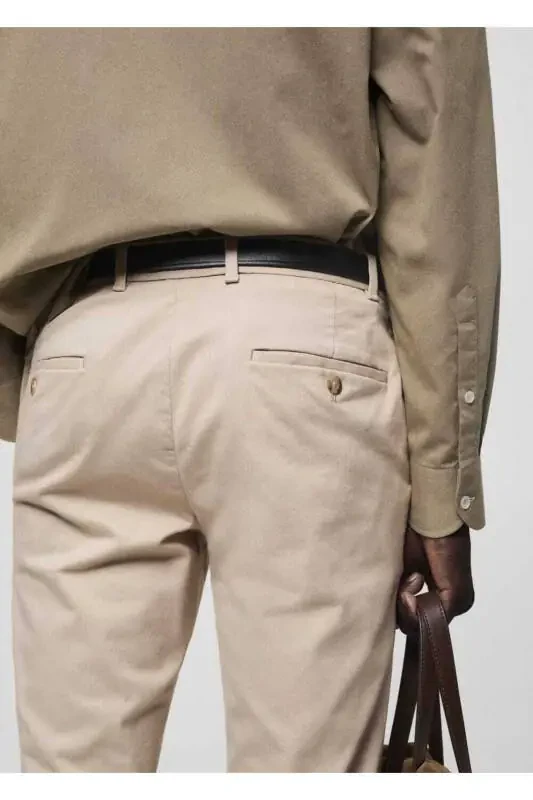 Slim fit serge chino pants - 7