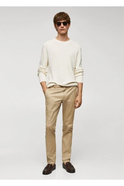 Slim fit serge chino pants - MANGO MAN (1)