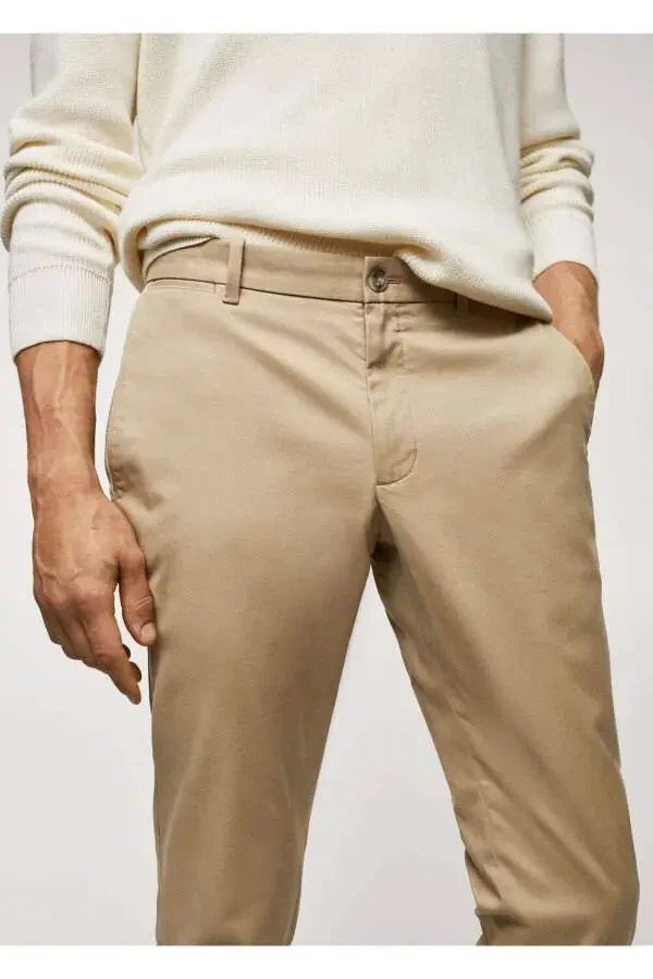 Slim fit serge chino pants - 7