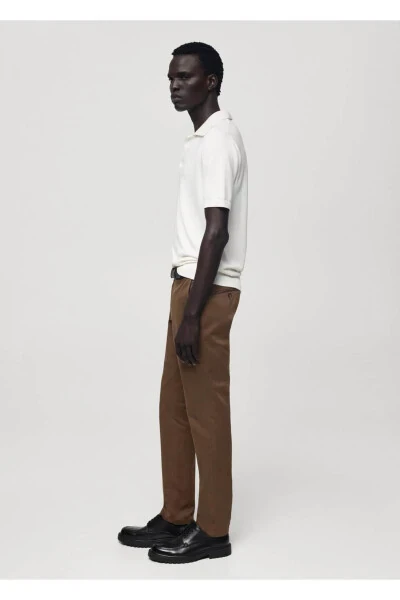 Slim fit serge chino pants - MANGO MAN