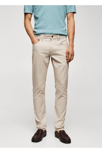 Slim fit Serge cotton pants - MANGO MAN