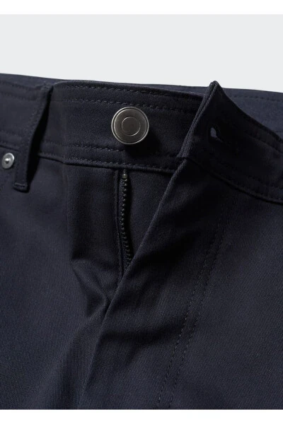 Slim fit serge cotton pants - 7