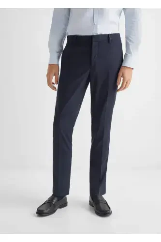 Slim fit shim kostyumi - To'q ko'k - 5