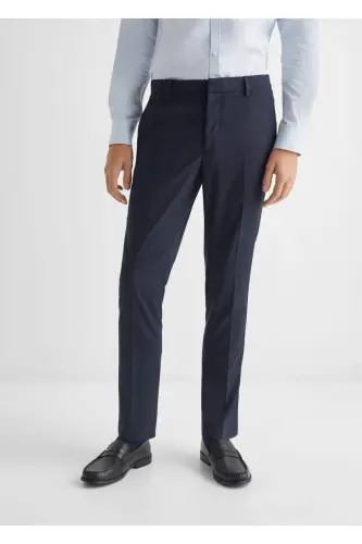 Slim fit shim kostyumi - To'q ko'k - 5