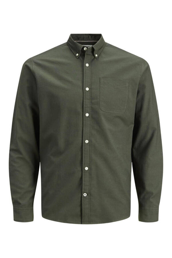 Slim Fit Shirt 12182486 Jjeoxford Shırt L/s S21 Noos - 5