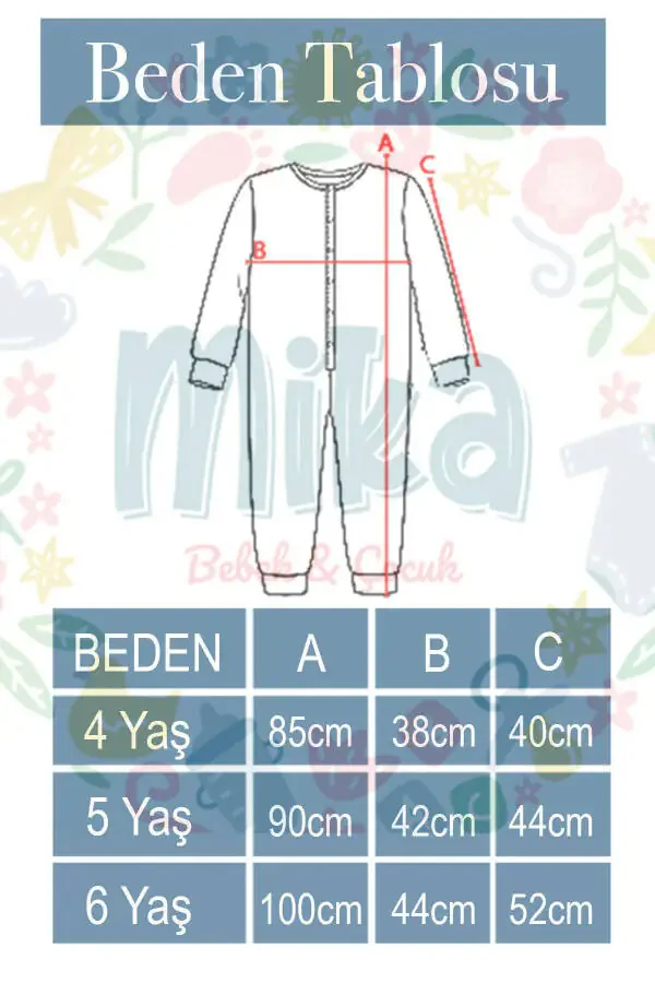 Slim Fit Space Patterned Blue Trimmed Fiber Filled 2.0 Tog Boys Sleepsuit - 3