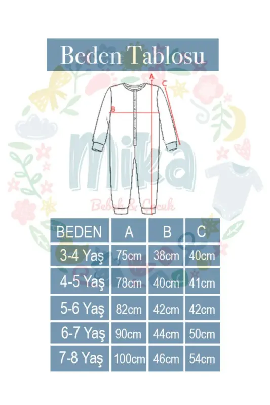 Slim Fit Space Patterned Tile-Trimmed Fiber-Filled 2.0 Tog Boys' Sleepsuit - 5