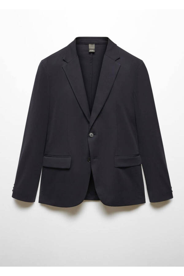 Slim Fit Stretch Blazer Jacket - 3