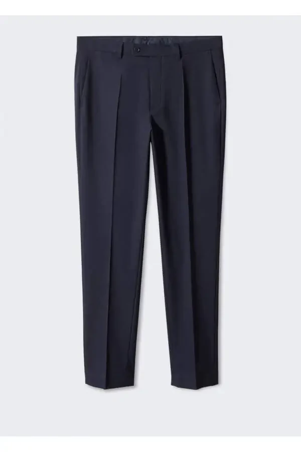 Slim Fit Stretch Fabric Dress Pants - 3
