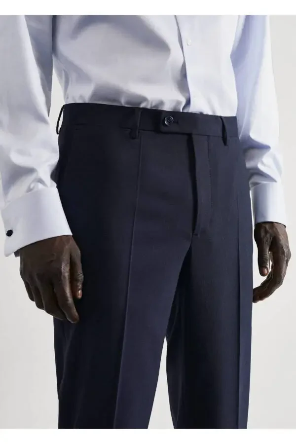 Slim Fit Stretch Fabric Dress Pants - 7