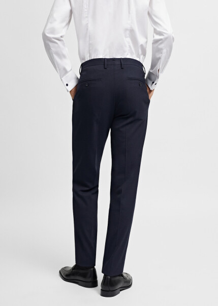 Slim fit stretch fabric trousers - 11