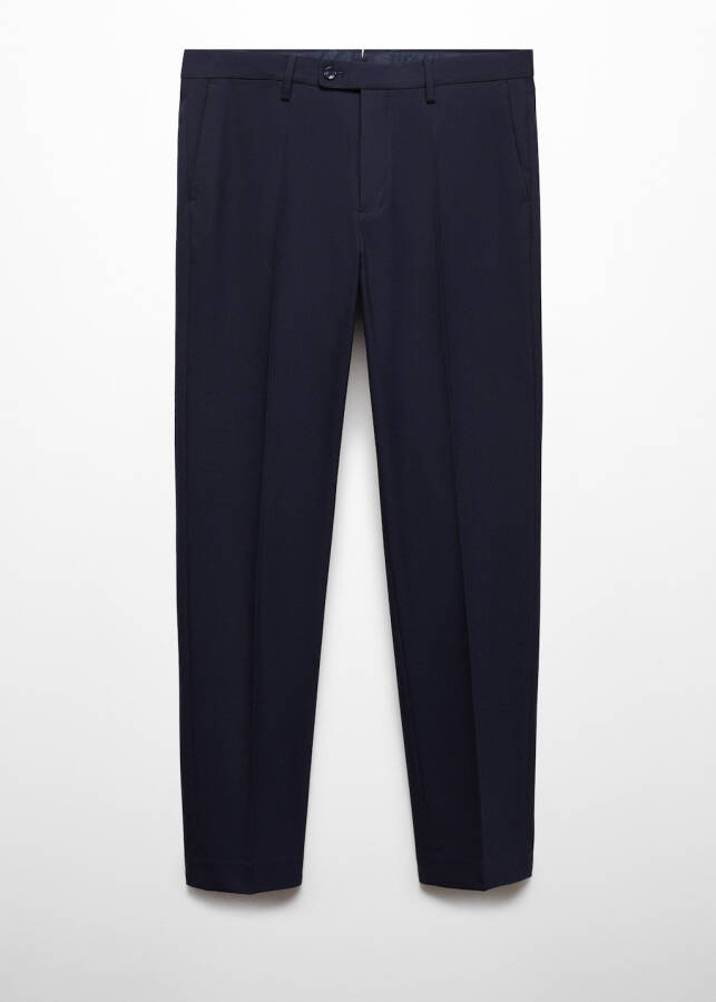 Slim fit stretch fabric trousers - 2