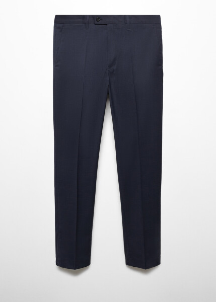 Slim fit stretch fabric trousers - 2