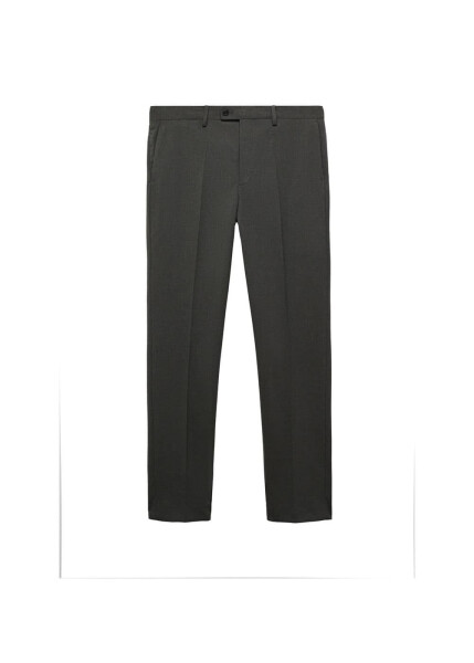 Slim fit stretch fabric trousers - 9