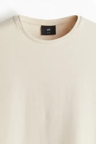 Slim Fit T-Shirt-Light Beige - 6