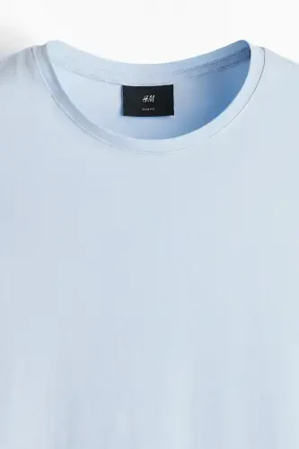 Slim Fit T-Shirt-Light blue - 7