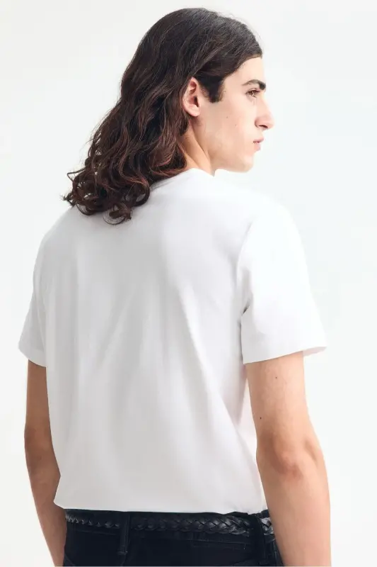 Slim Fit T-Shirt - White - 3