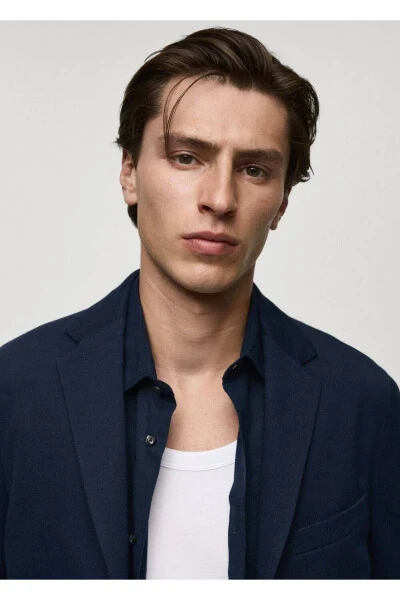 Slim-fit Tailored Cotton Blazer - 7